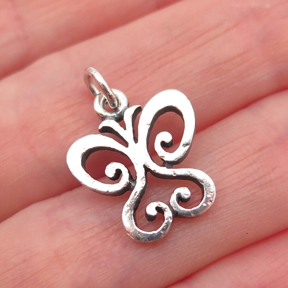 JAMES AVERY 925 Sterling Silver Vintage Butterfly Mini Charm Pendant